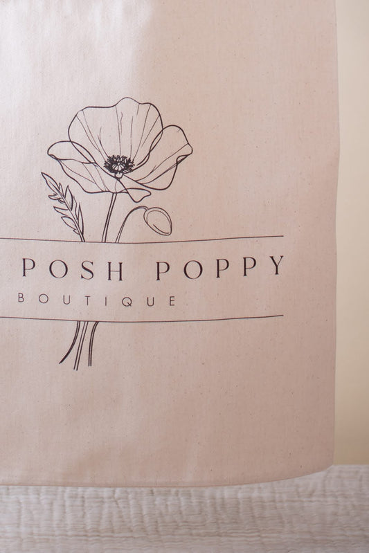 The Posh Poppy Canvas Tote