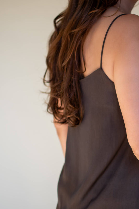 Essential Satin Cami - Espresso