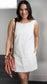 Emily Linen Dress - White