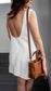 Emily Linen Dress - White