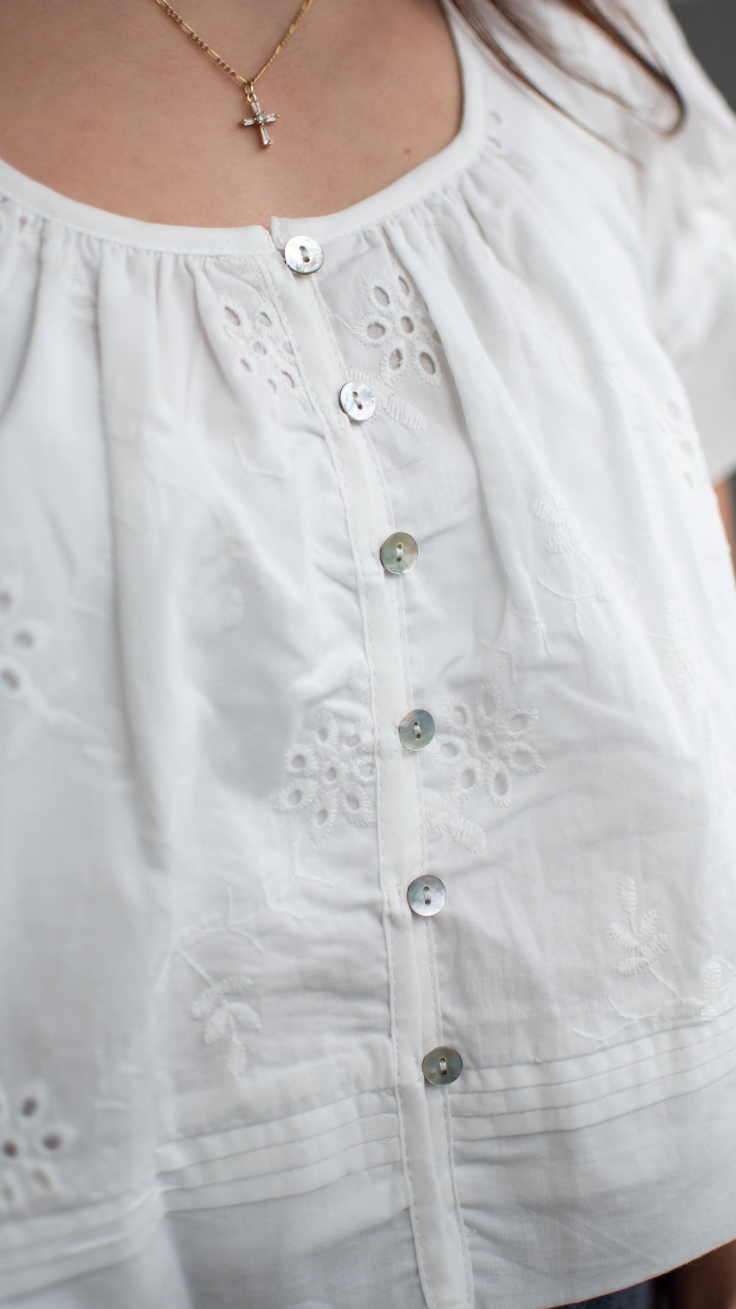 Isa Button Top