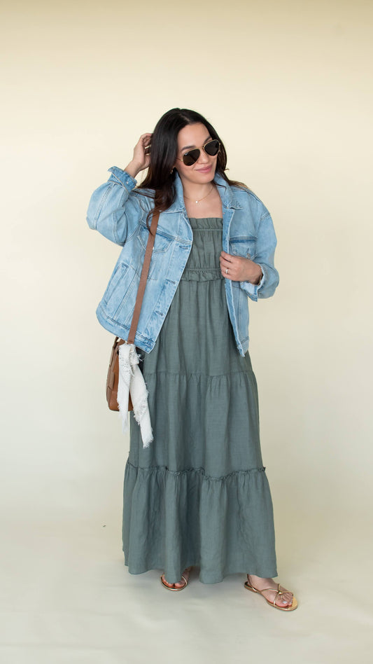 Sage Linen Maxi
