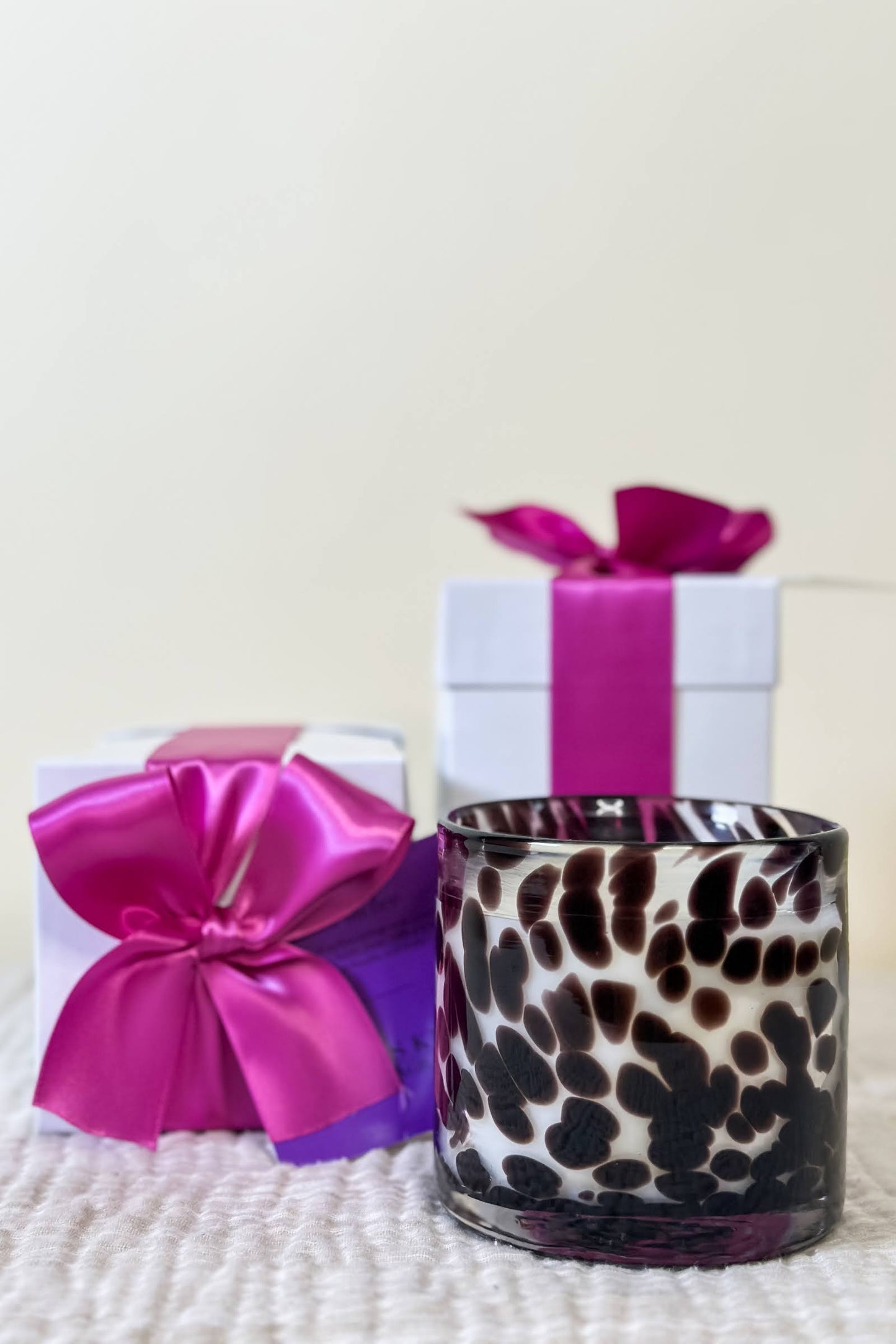 Anna McBee Candle - Two Wick Purple Tortoise