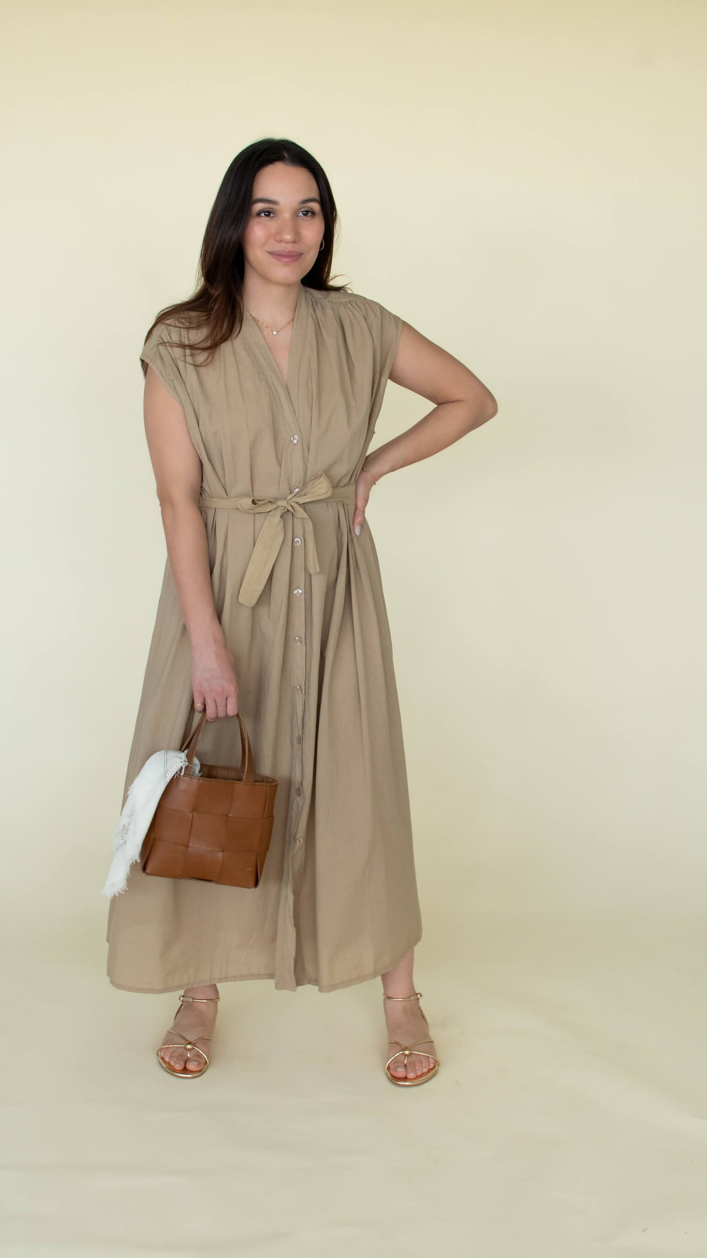 Lori Button Down Midi