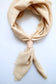 Raw Silk Bandana - Oatmeal & White