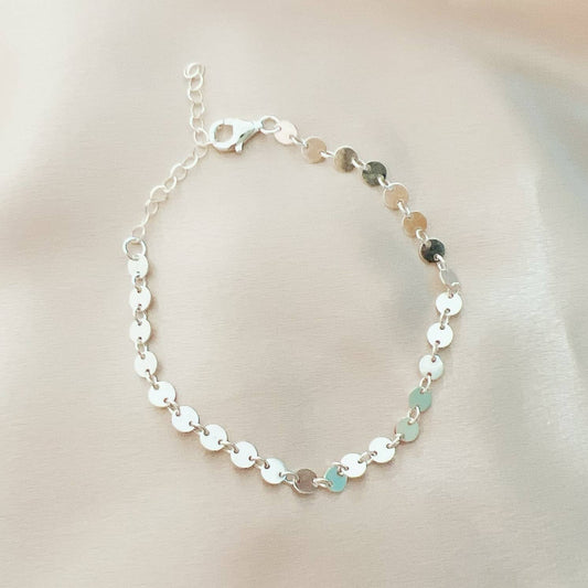 Sterling Coin Bracelet