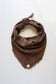 Raw Silk Bandana - Chocolate