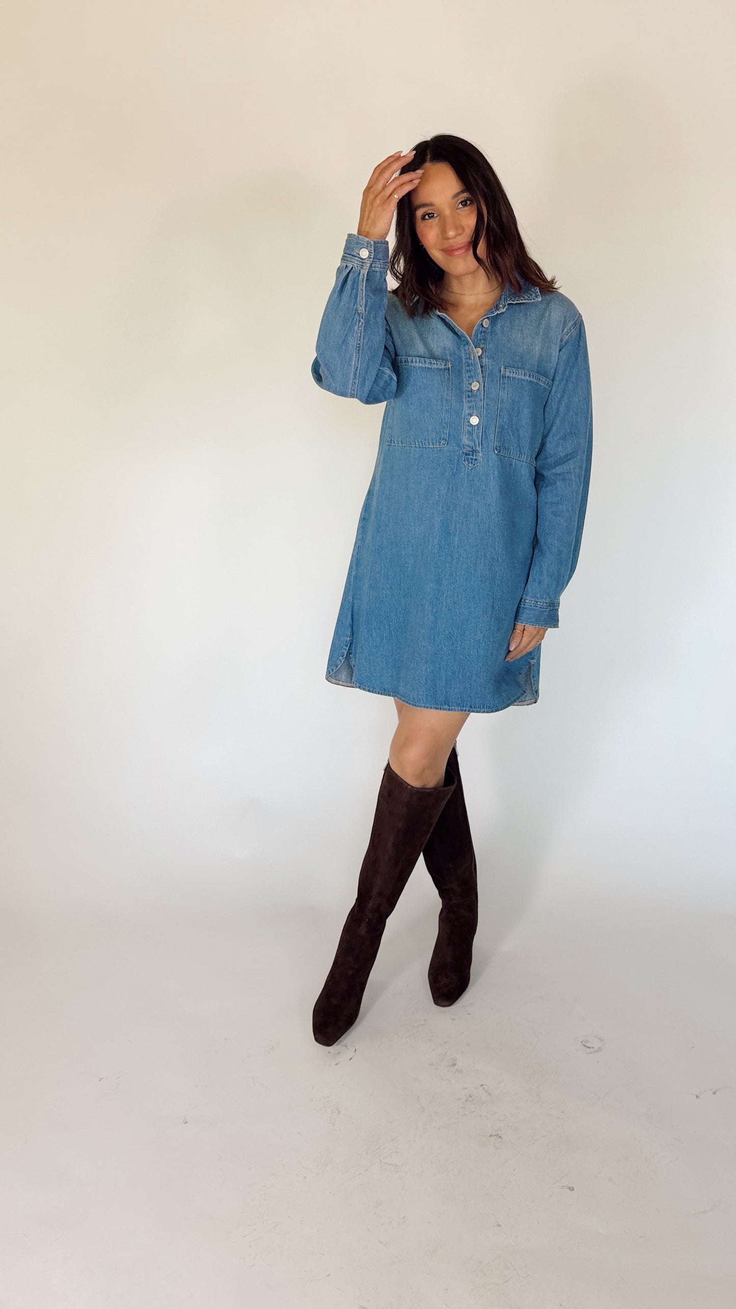 Essential Denim shirt Dress