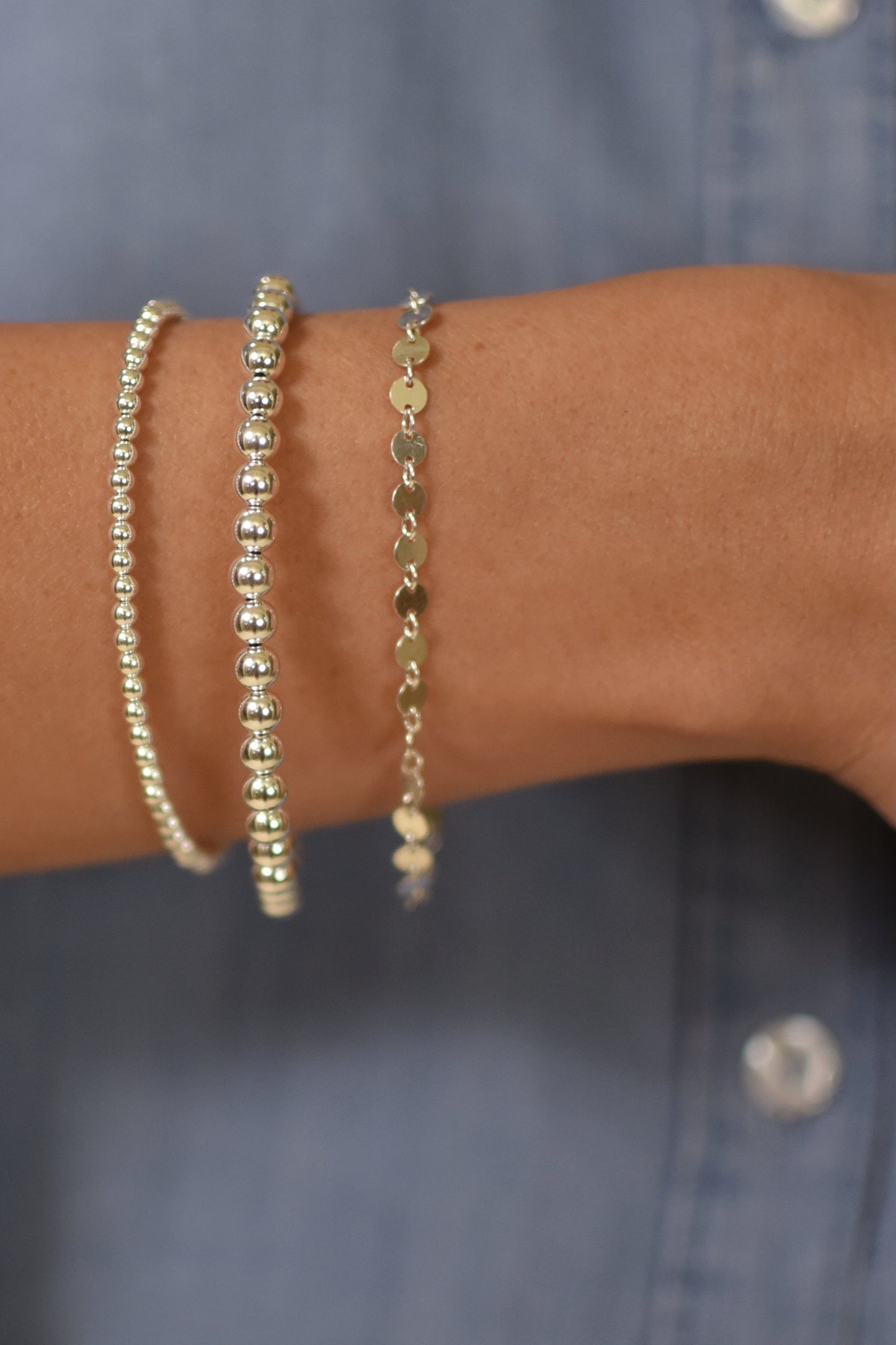Sterling Coin Bracelet