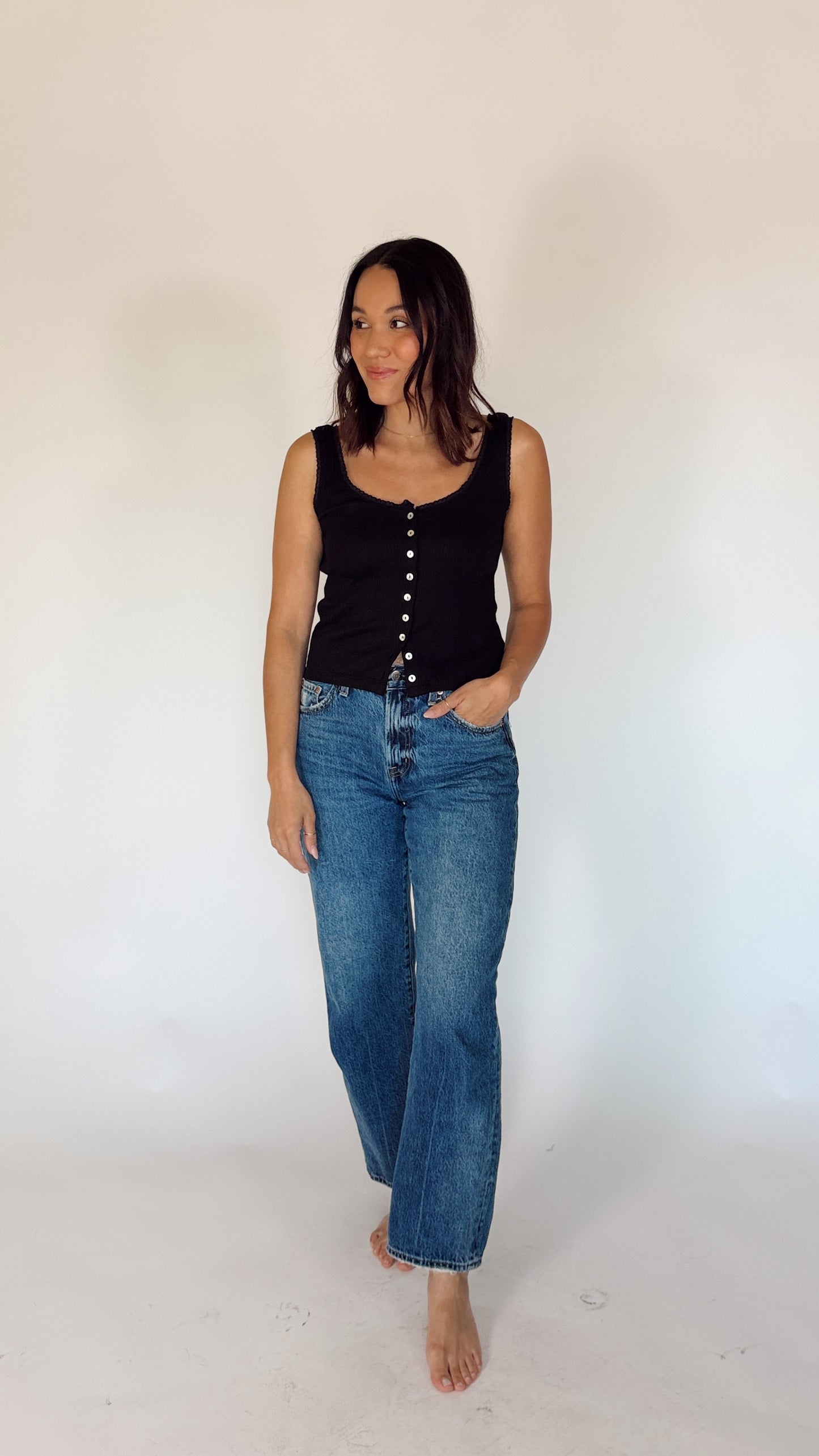 Tia Pointelle Tank