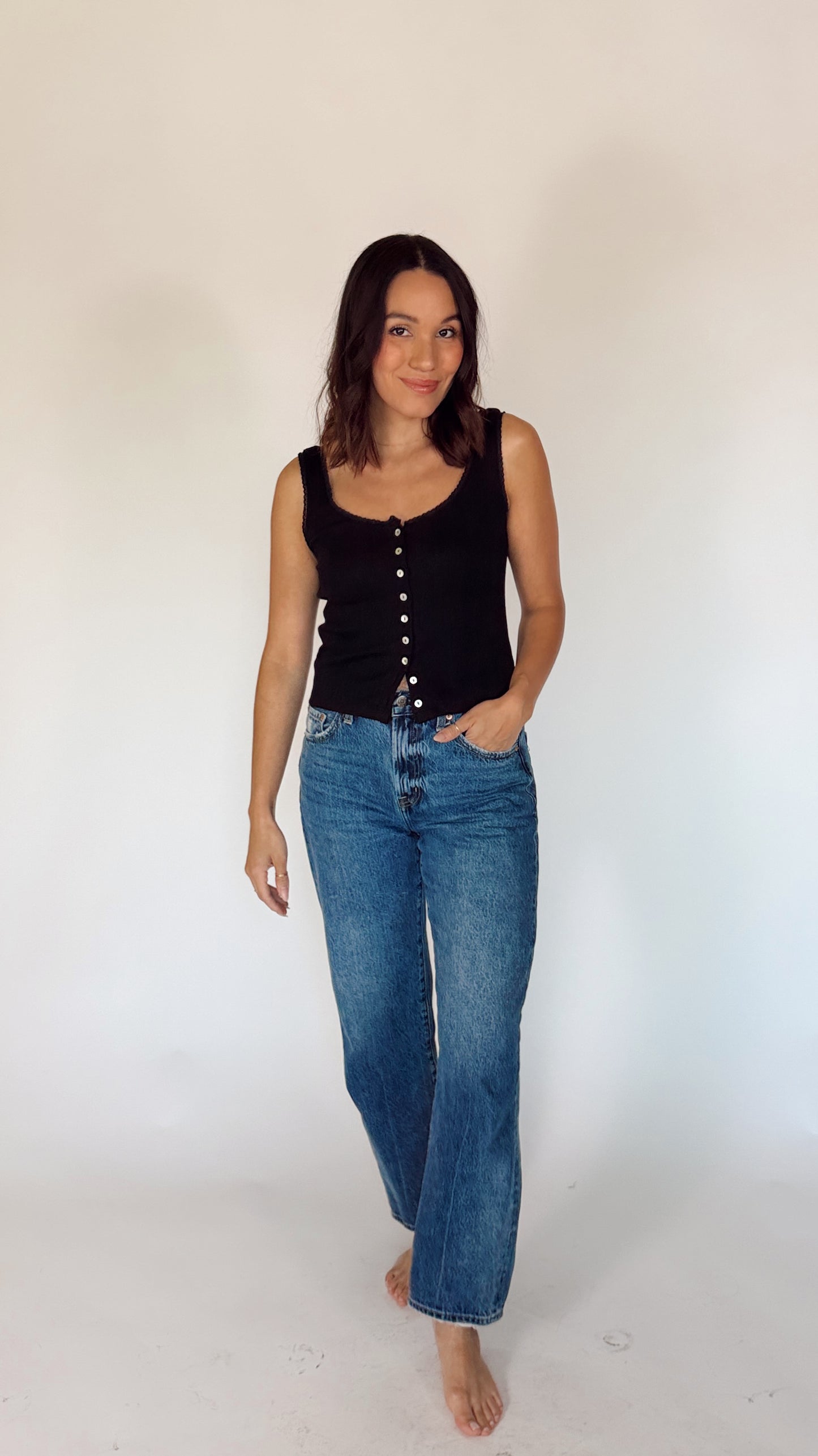 Tia Pointelle Tank