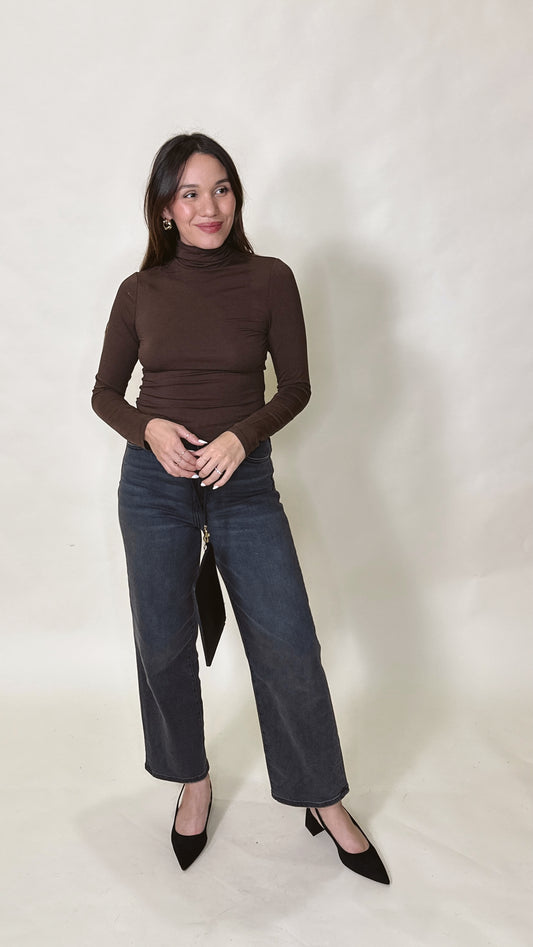 Relaxed Straight Leg Jean - Charcoal