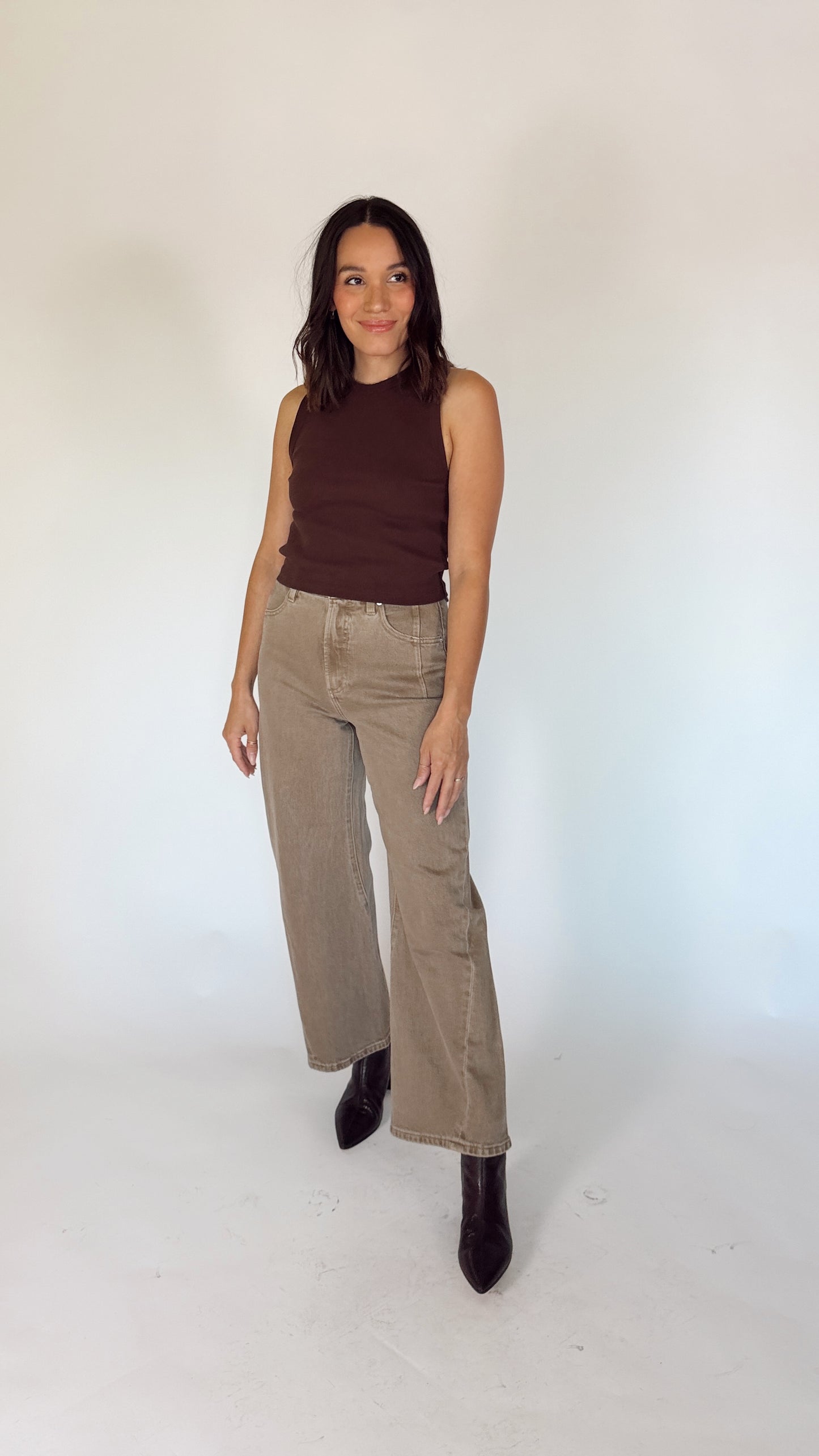 PISTOLA Kyra High Rise Bowed Wide Leg