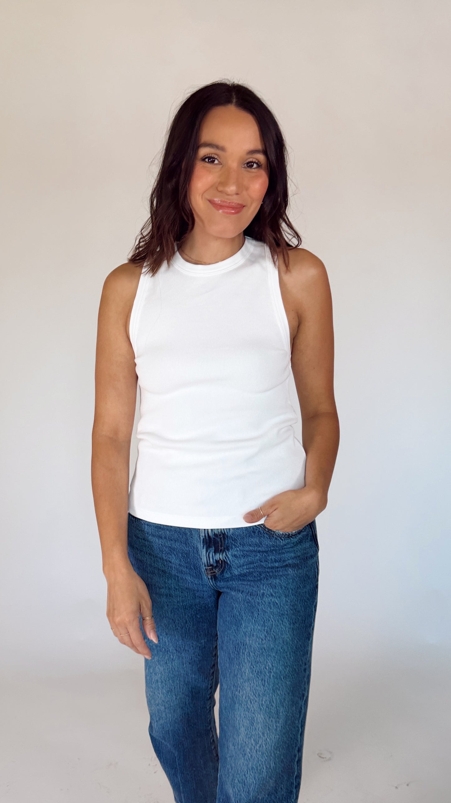 soldout.nyc The Not So Basic Tank - White