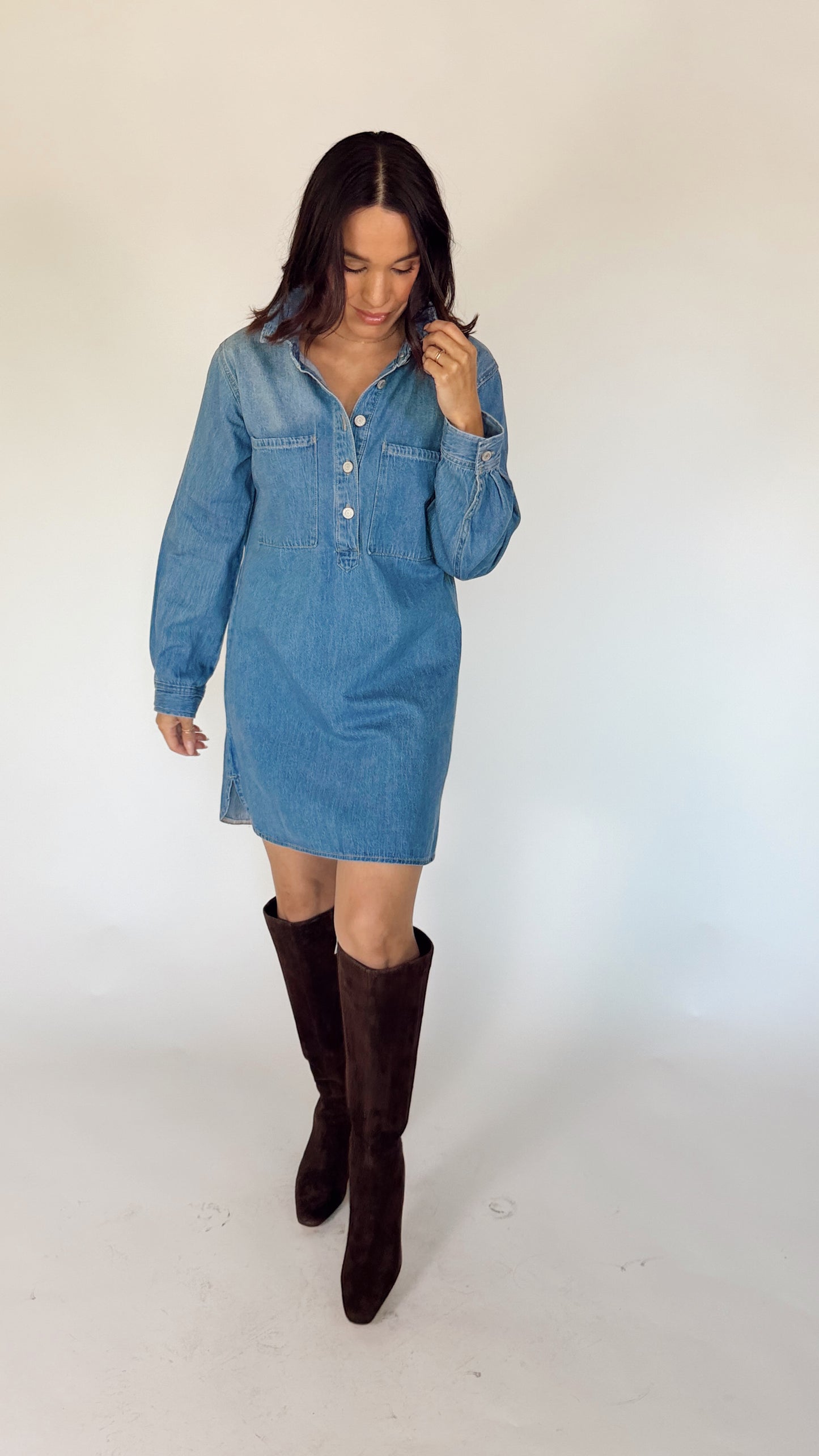 Essential Denim shirt Dress