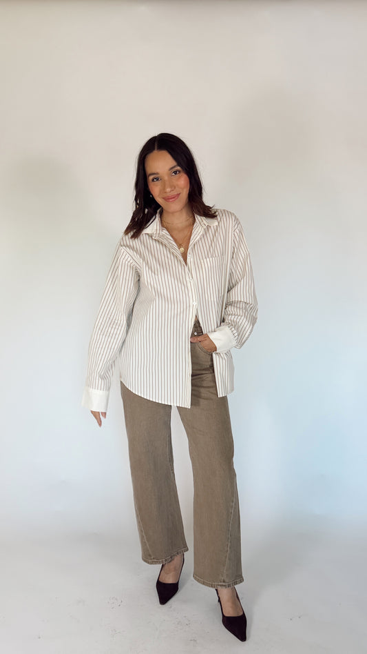 Candace Stripe Button Down