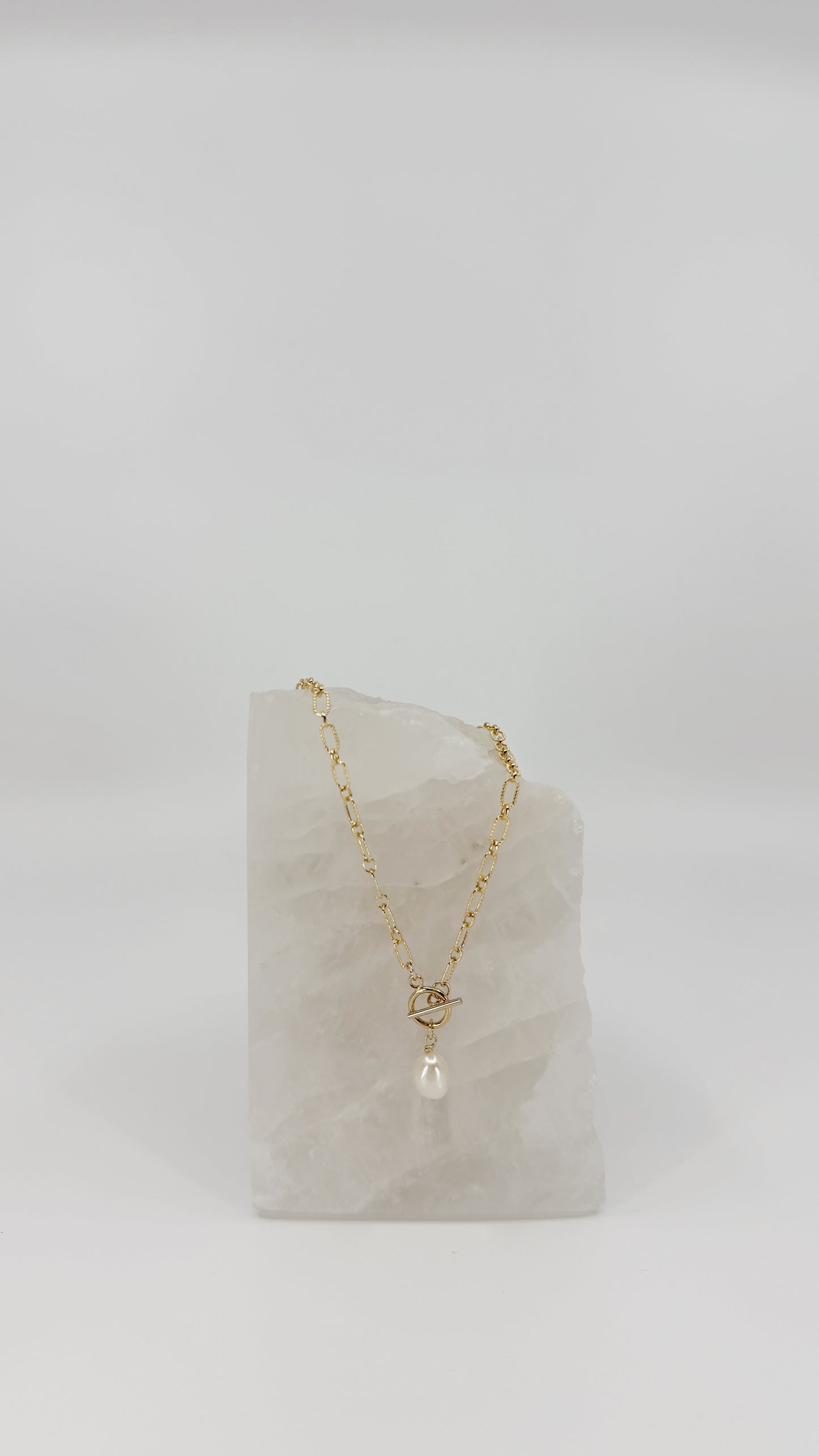Anchor Pearl Necklace