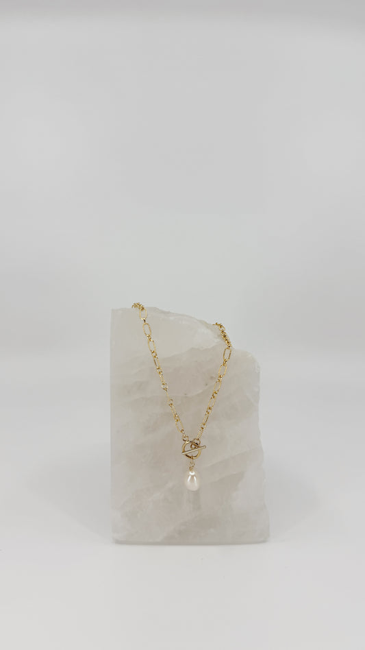 Anchor Pearl Necklace
