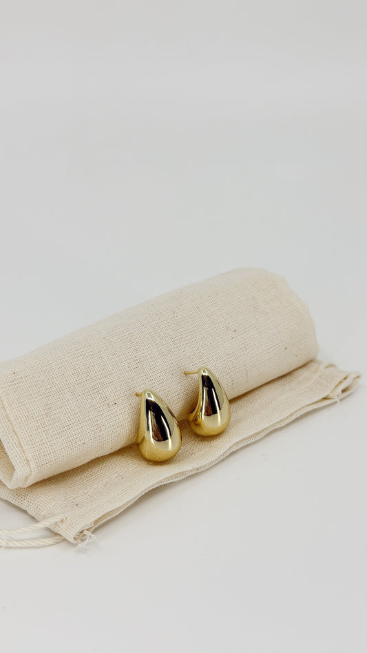 The Sculpted Teardrop Stud