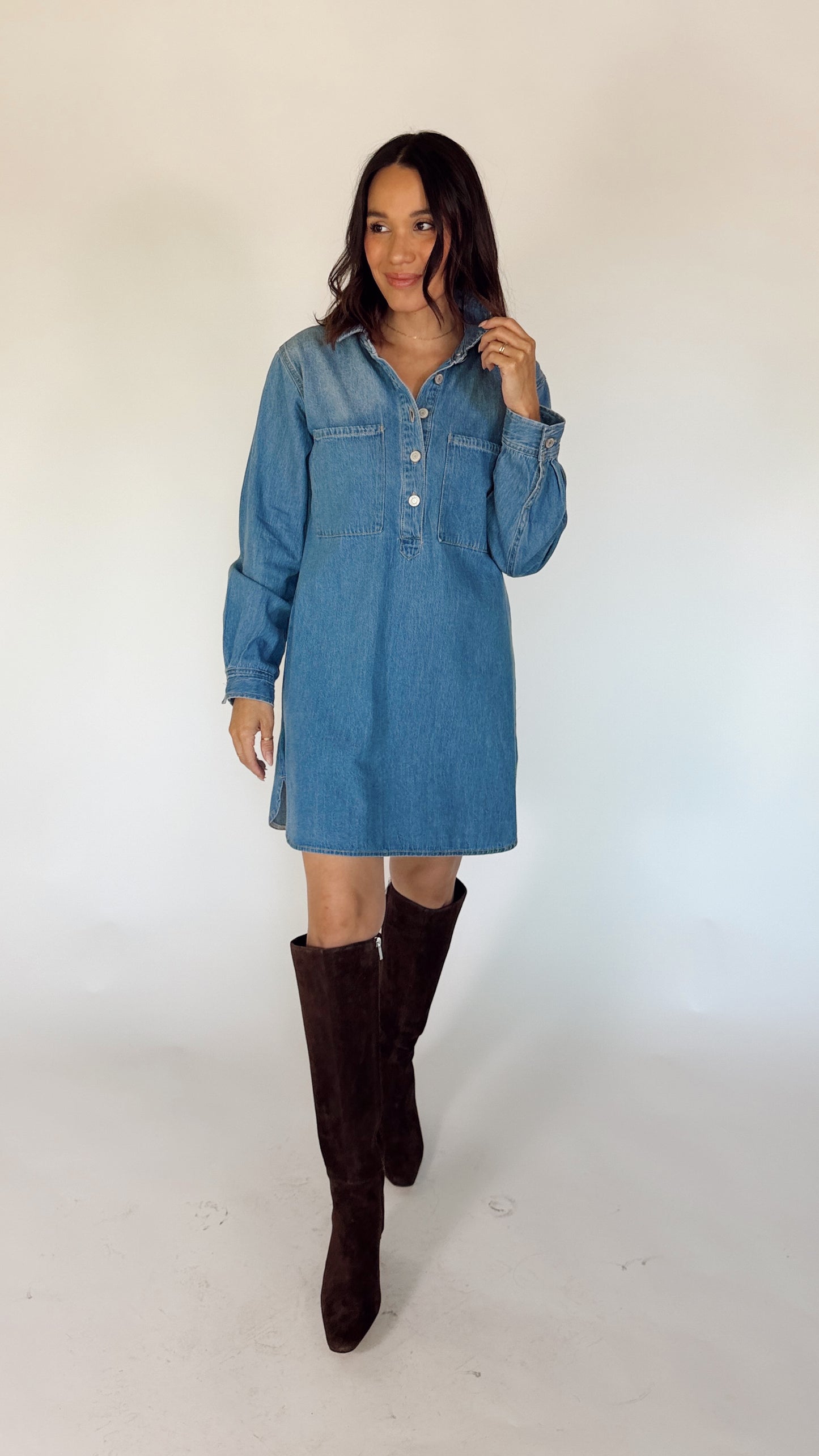 Essential Denim shirt Dress
