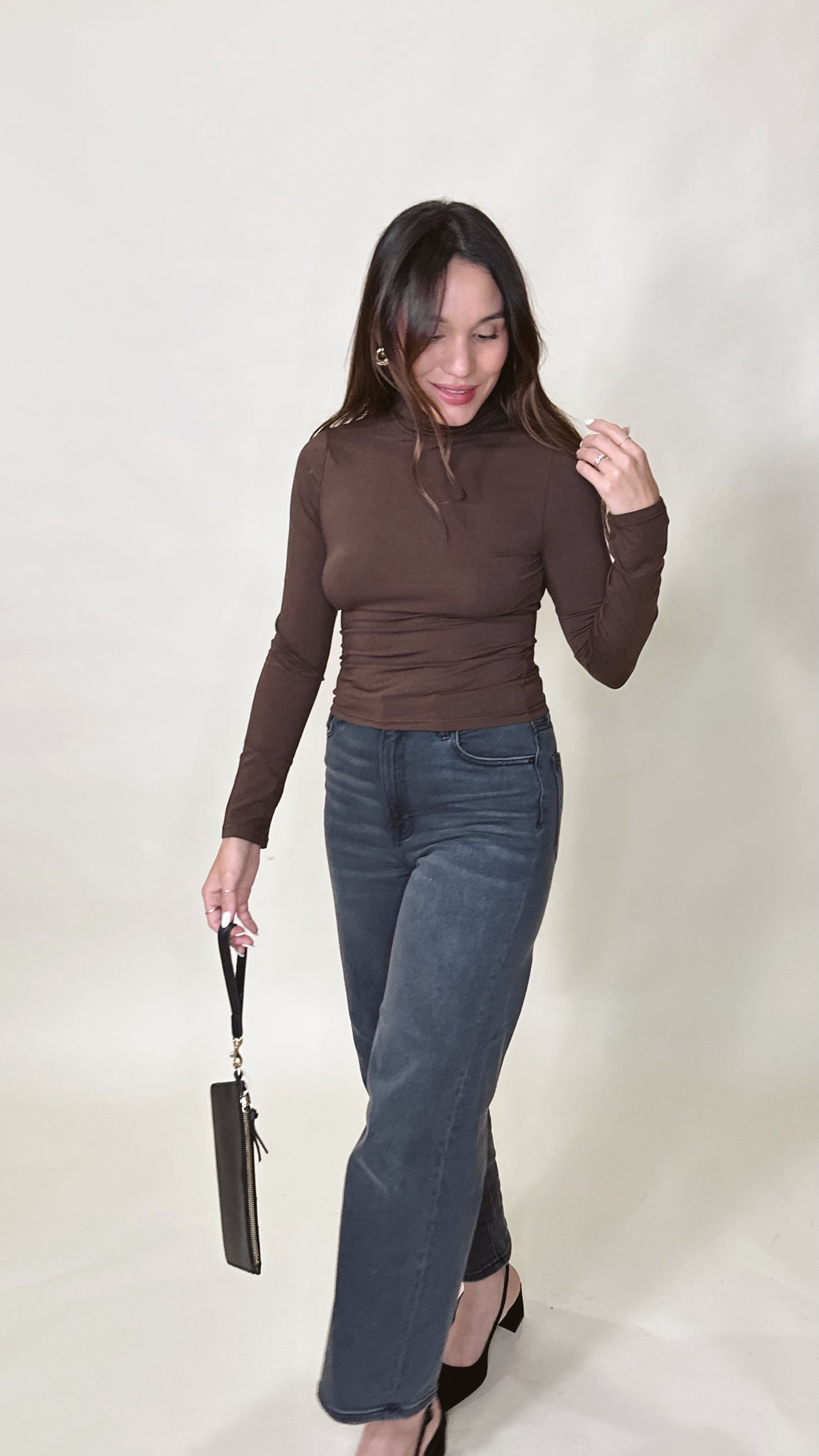 Relaxed Straight Leg Jean - Charcoal