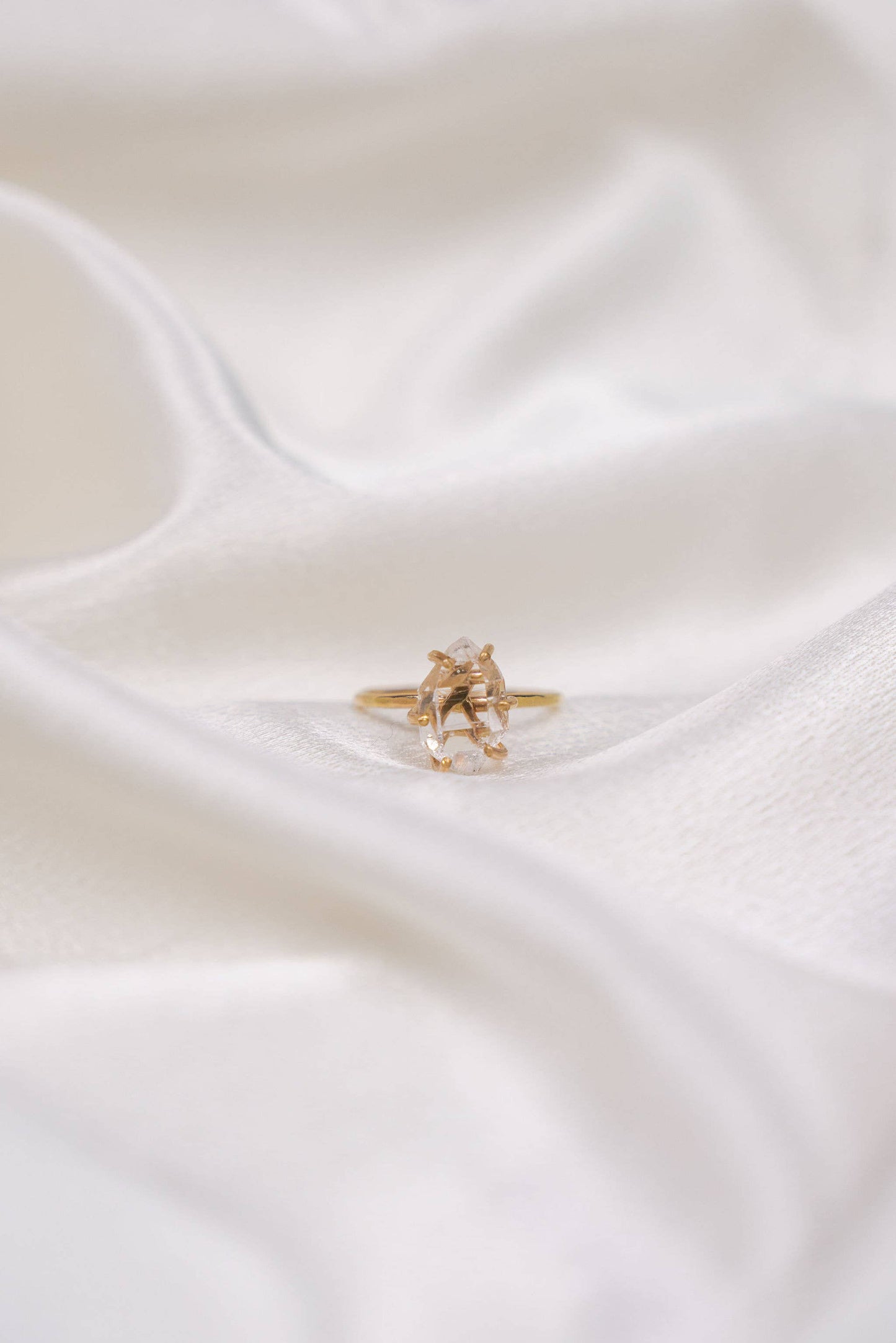 Herkimer Diamond Crystal Ring