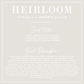 HEIRLOOM | Vanilla + Brown Sugar Candle 12 oz